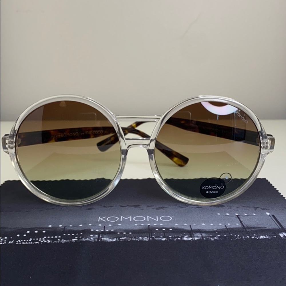 Komono Sunglasses Coco Clear New round oversized - Picture 4 of 16